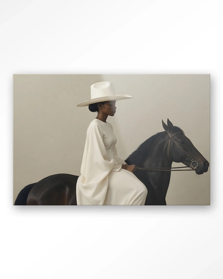 Beige Rider - Moderne Wanddecoratie | Artprint, Glass Art & Wandkleed