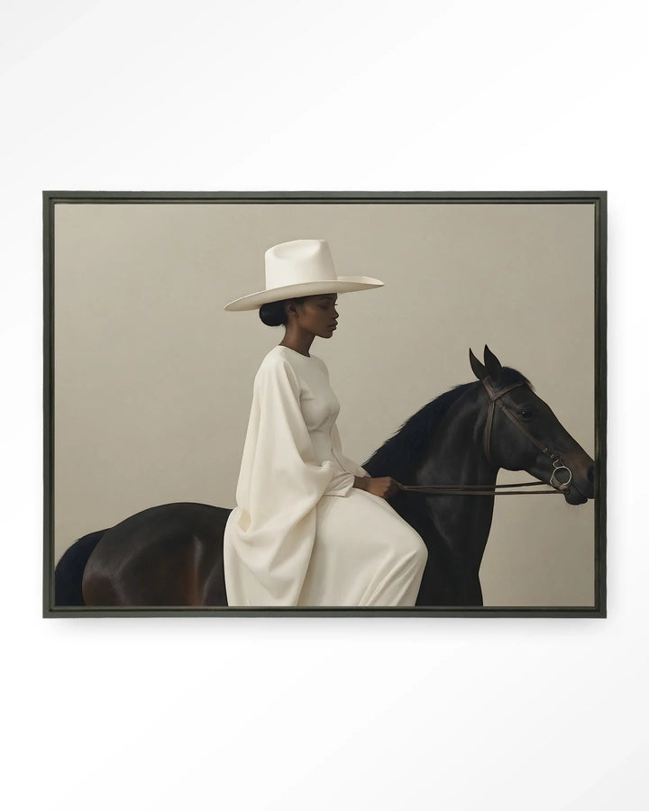 Beige Rider - Moderne Wanddecoratie | Artprint, Glass Art & Wandkleed