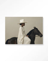 Beige Rider - Moderne Wanddecoratie | Artprint, Glass Art & Wandkleed
