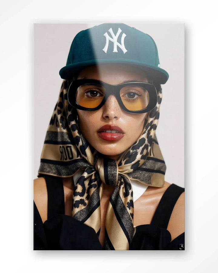 Cool Girl - Moderne Wanddecoratie | Artprint, Glass Art & Wandkleed