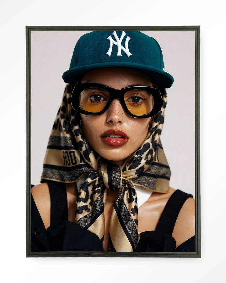 Cool Girl - Moderne Wanddecoratie | Artprint, Glass Art & Wandkleed