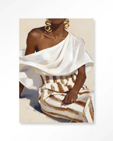 Striped Pants White - Moderne Wanddecoratie | Artprint, Glass Art & Wandkleed