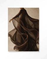 Flowing Brown - Moderne Wanddecoratie | Artprint, Glass Art & Wandkleed