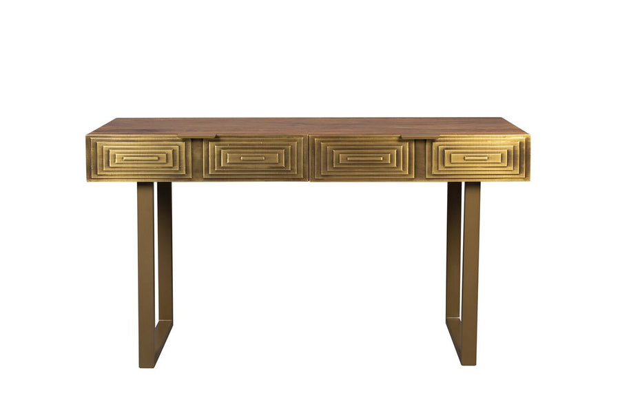 Consoletafel Mangohout Koper – Dutchbone Volan
