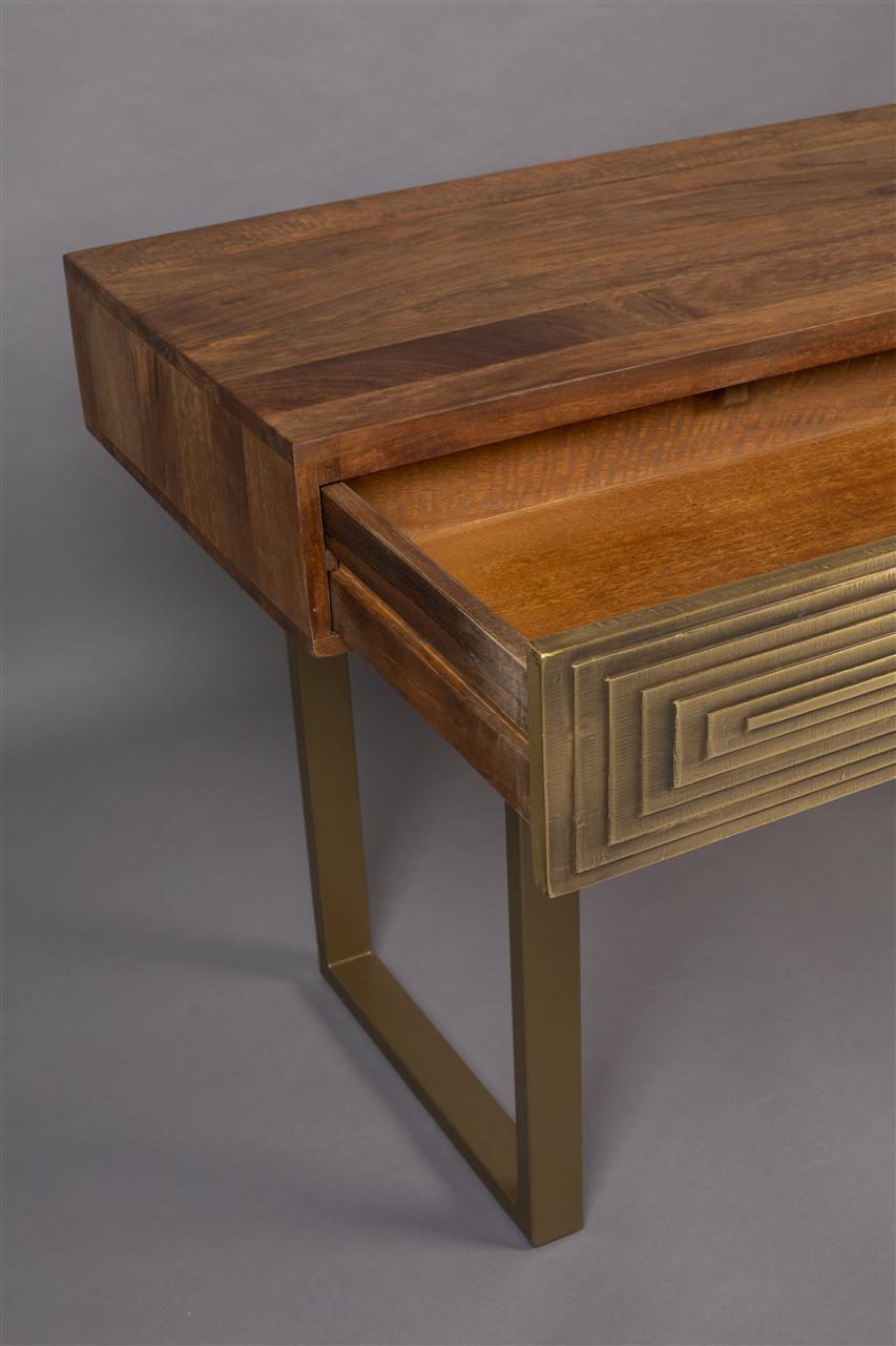 Consoletafel Mangohout Koper – Dutchbone Volan