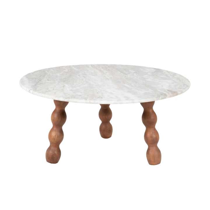 Nelo Tafel – Salontafel & Bijzettafel | Mango Hout & Marmer