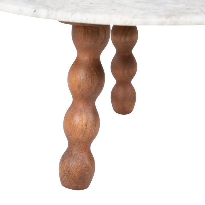 Nelo Tafel – Salontafel & Bijzettafel | Mango Hout & Marmer