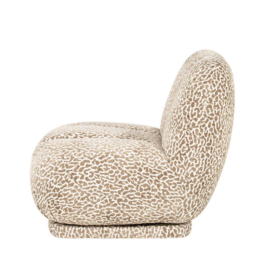 Catwalk Panter Fauteuil Bruin – Stof Roar Lounge Chair