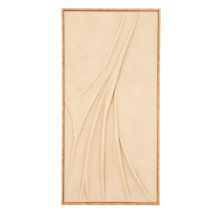 Veck Wanddecoratie – Beige & Caramel | 70x140 & 90x120 cm