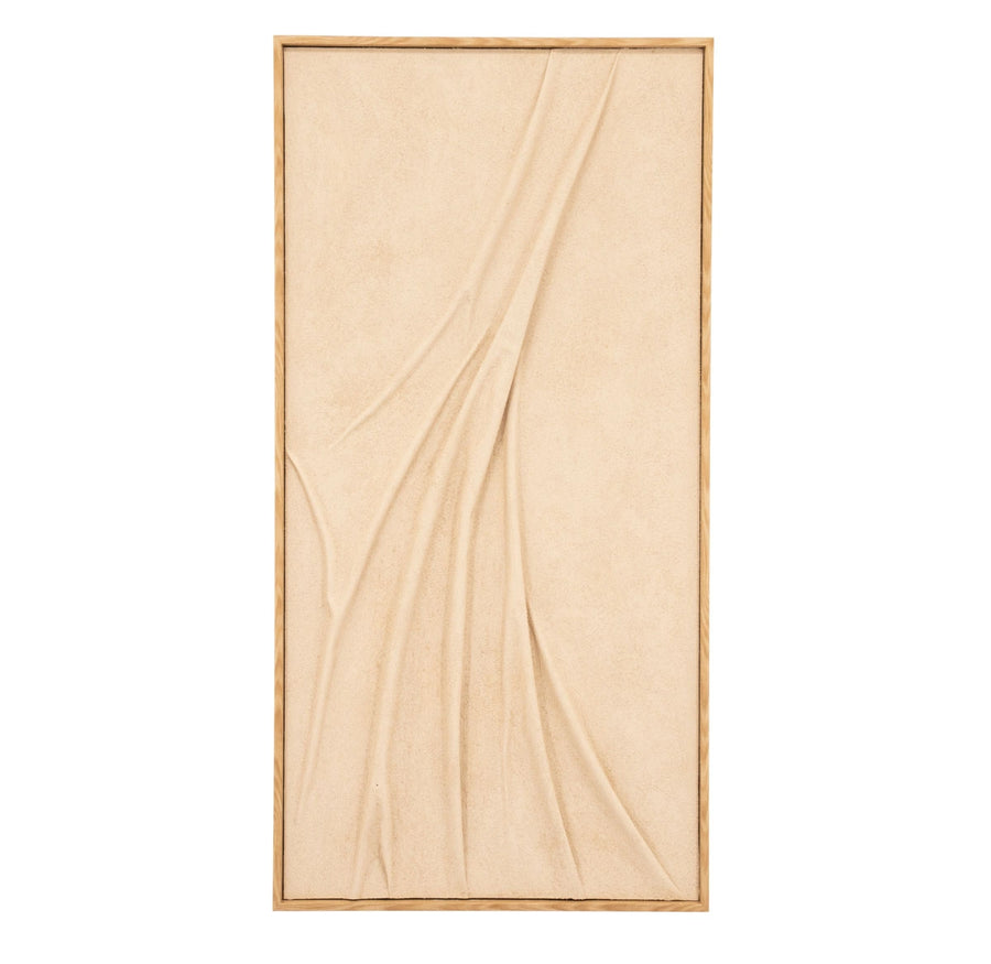 Veck Wanddecoratie – Beige & Caramel | 70x140 & 90x120 cm