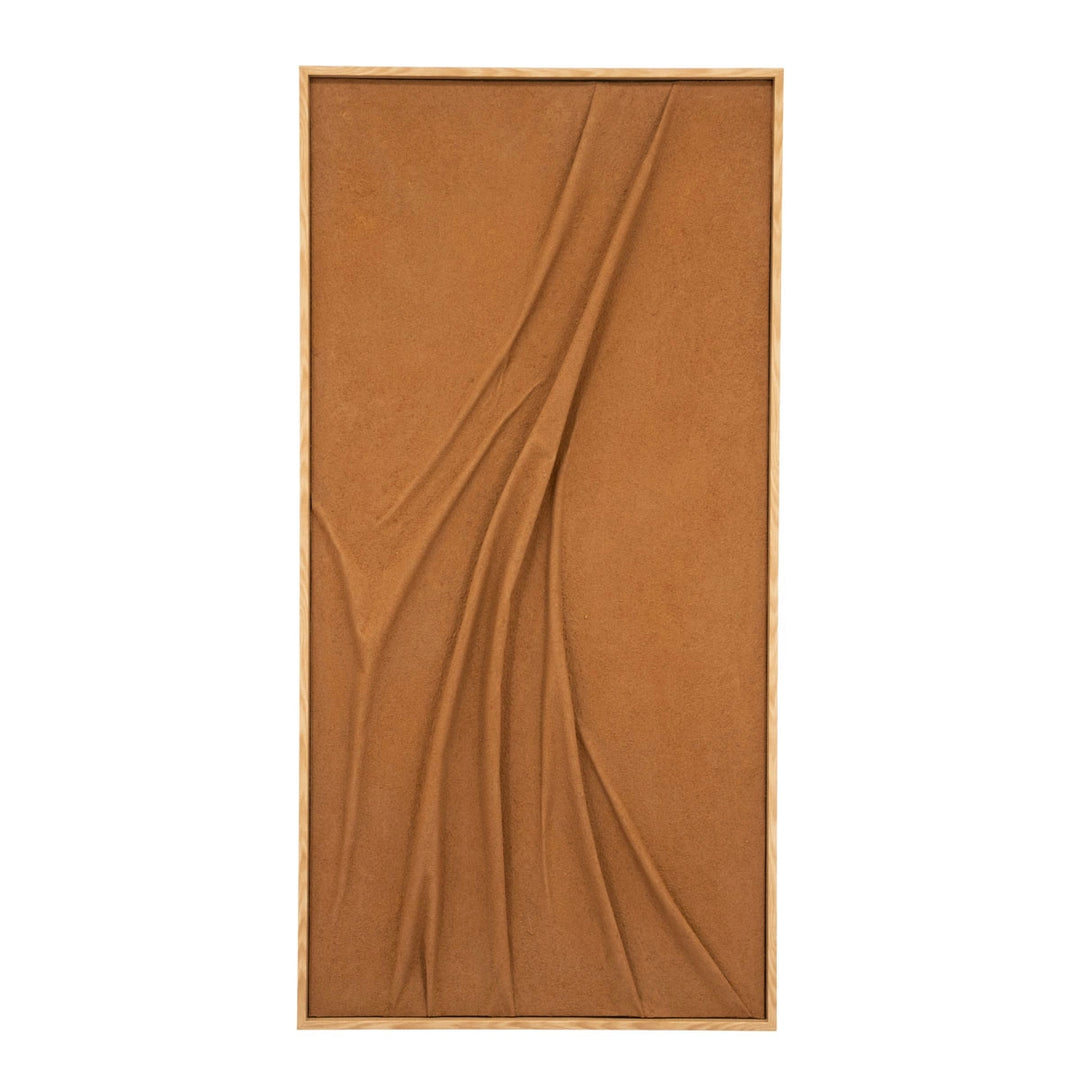 Veck Wanddecoratie – Beige & Caramel | 70x140 & 90x120 cm