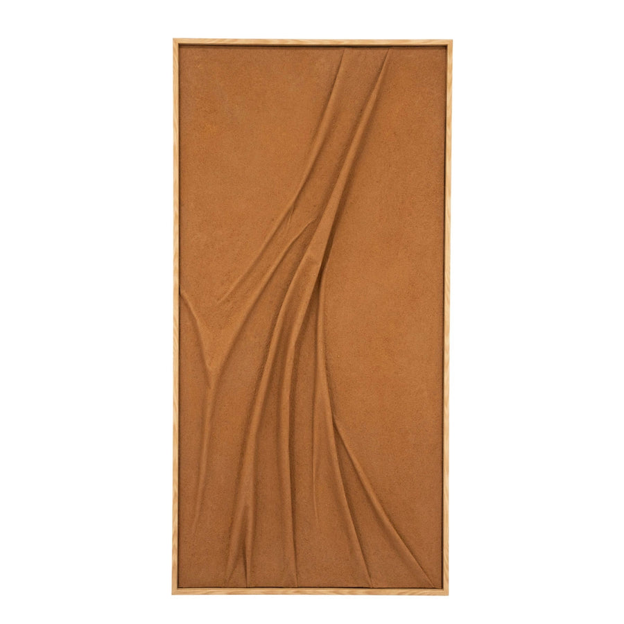 Veck Wanddecoratie – Beige & Caramel | 70x140 & 90x120 cm