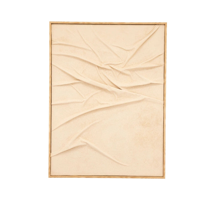 Veck Wanddecoratie – Beige & Caramel | 70x140 & 90x120 cm