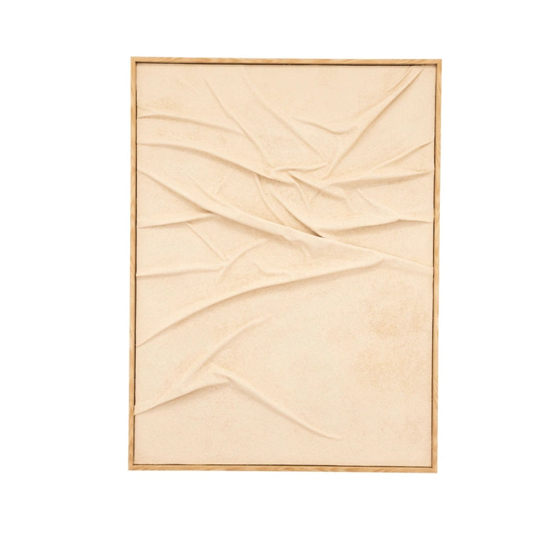 Veck Wanddecoratie – Beige & Caramel | 70x140 & 90x120 cm