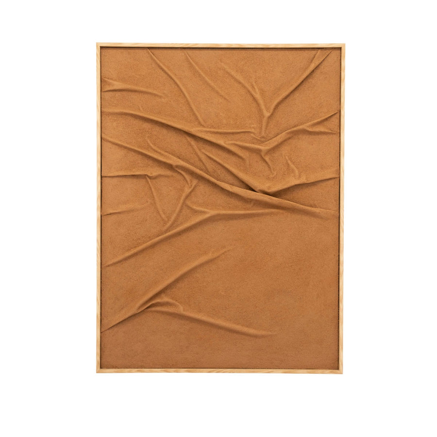 Veck Wanddecoratie – Beige & Caramel | 70x140 & 90x120 cm