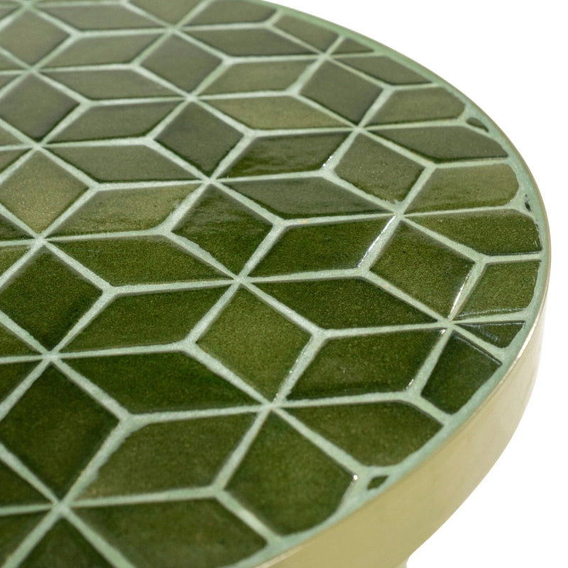 Patterna Salontafel – Bruin & Groen | Keramiek Design Tafel