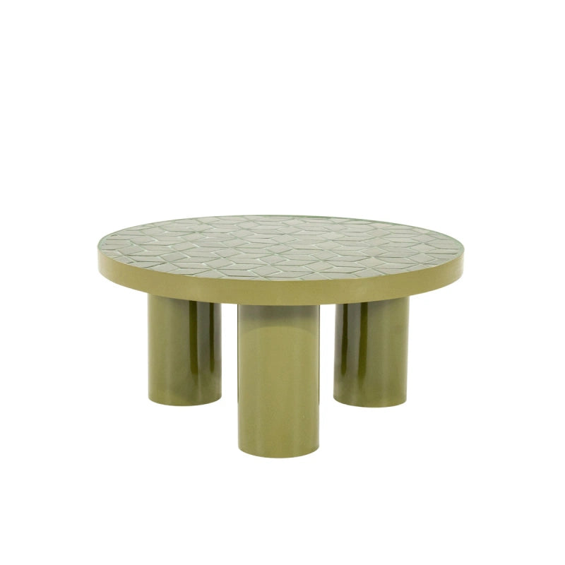 Patterna Salontafel – Bruin & Groen | Keramiek Design Tafel