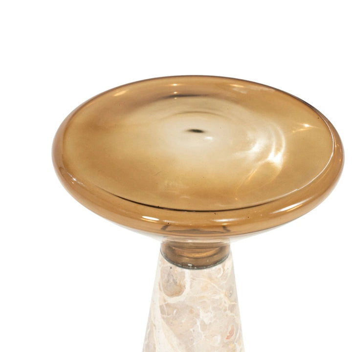 Sereno Bijzettafel Scuro – Marmer & Glas | Luxe Design