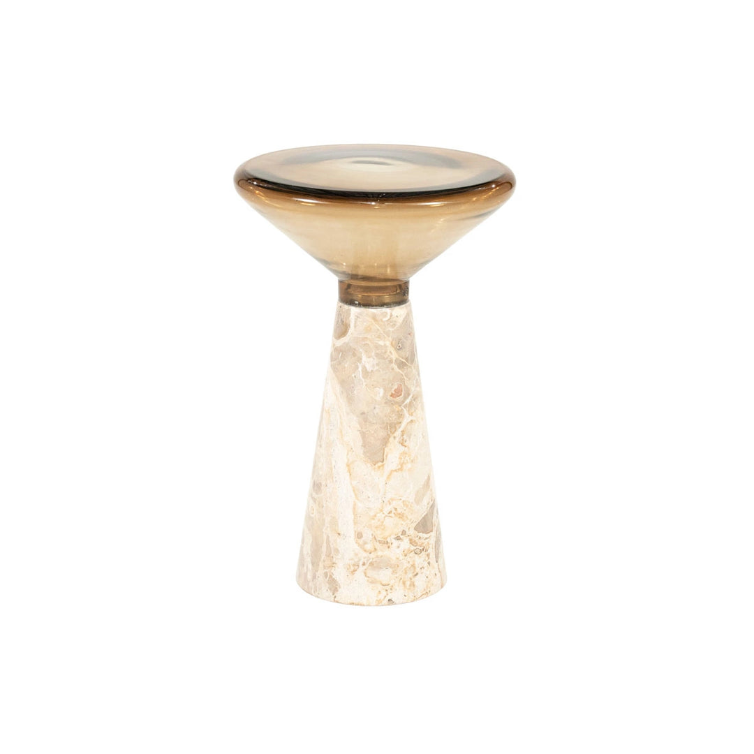 Sereno Bijzettafel Scuro – Marmer & Glas | Luxe Design