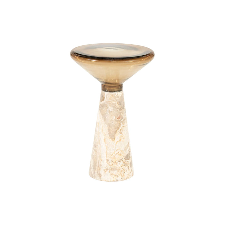 Sereno Bijzettafel Scuro – Marmer & Glas | Luxe Design