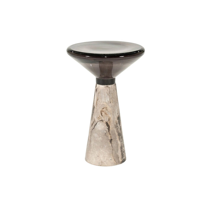 Sereno Bijzettafel Scuro – Marmer & Glas | Luxe Design