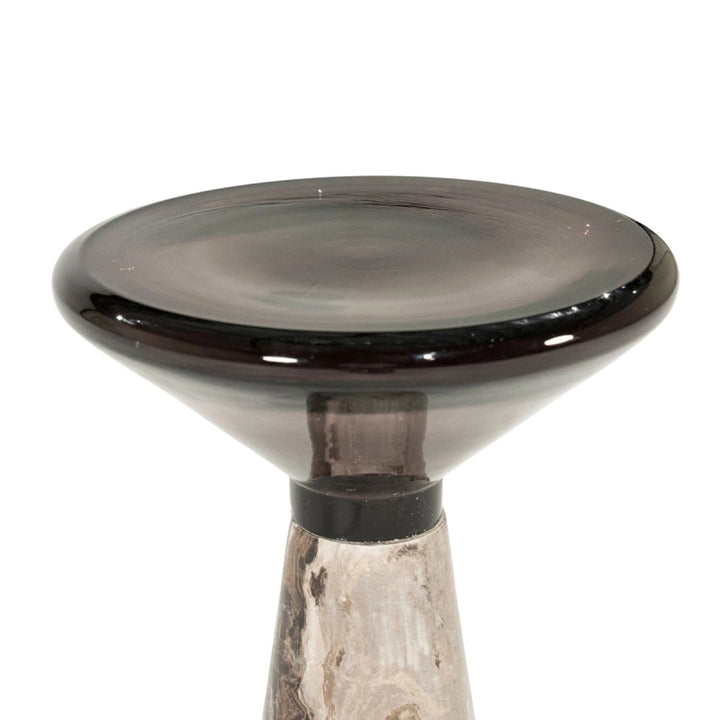 Sereno Bijzettafel Scuro – Marmer & Glas | Luxe Design