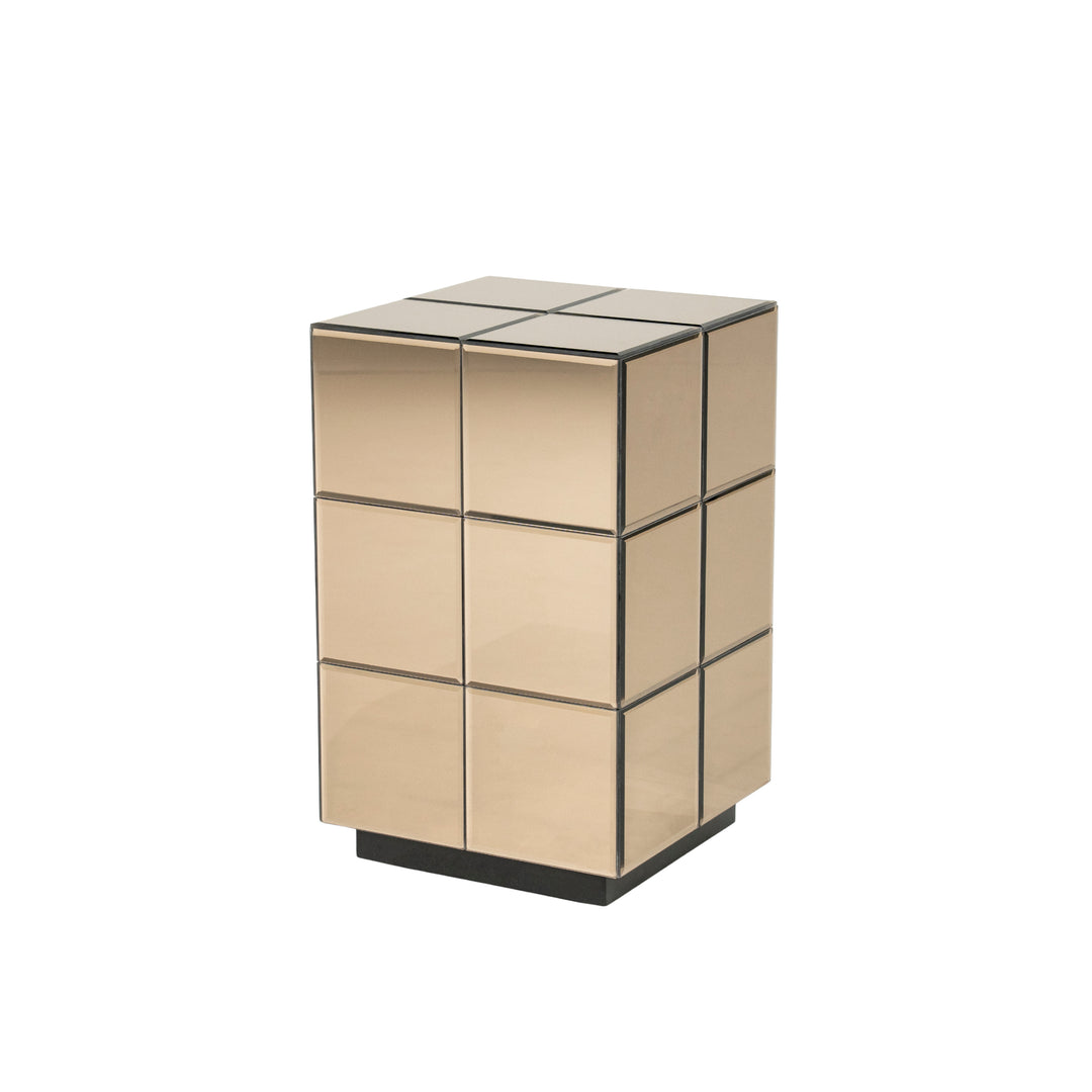 Flectron Tafel – Salontafel & Bijzettafel | Bruin Spiegelglas