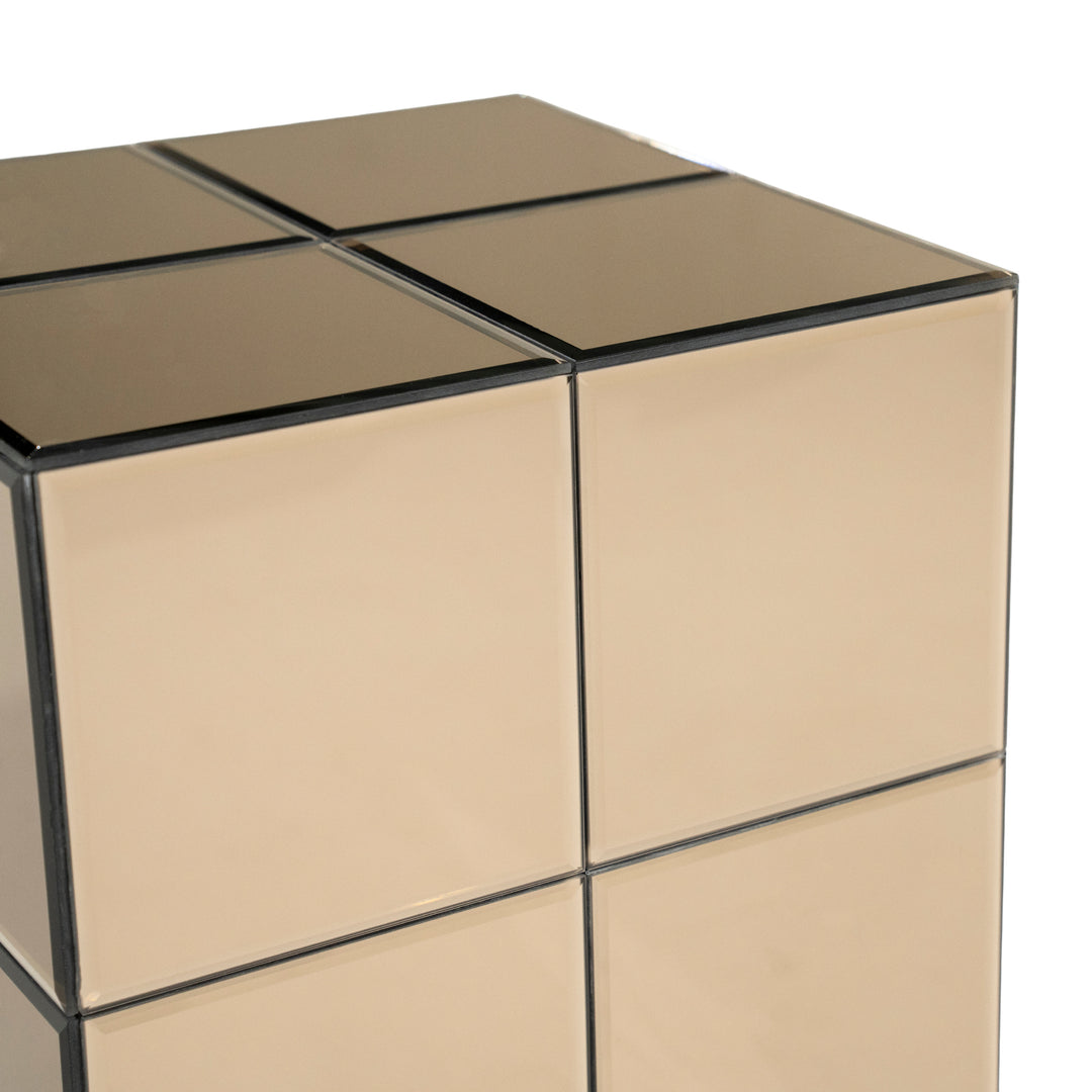Flectron Tafel – Salontafel & Bijzettafel | Bruin Spiegelglas
