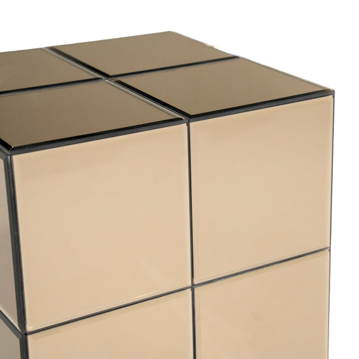 Flectron Tafel – Salontafel & Bijzettafel | Bruin Spiegelglas