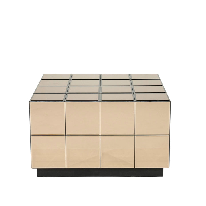 Flectron Tafel – Salontafel & Bijzettafel | Bruin Spiegelglas