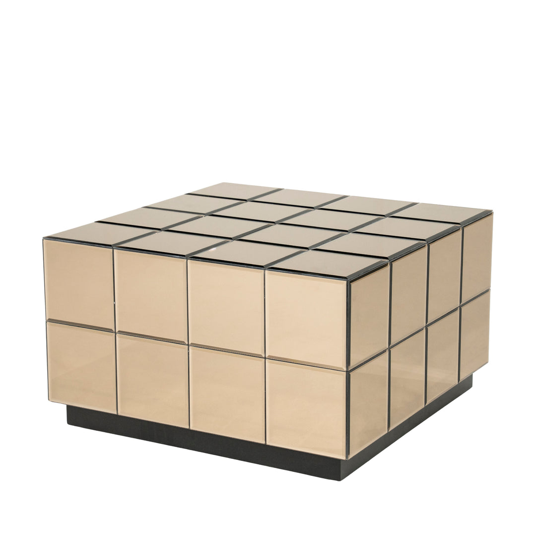 Flectron Tafel – Salontafel & Bijzettafel | Bruin Spiegelglas
