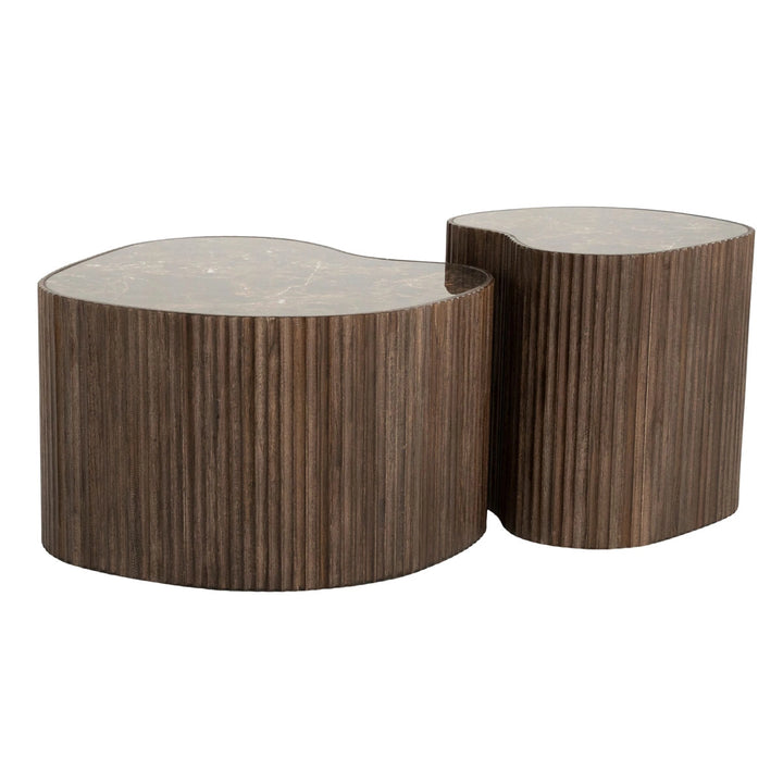 Nice Salontafel Set – Bruin  | Set van 2 Tafels