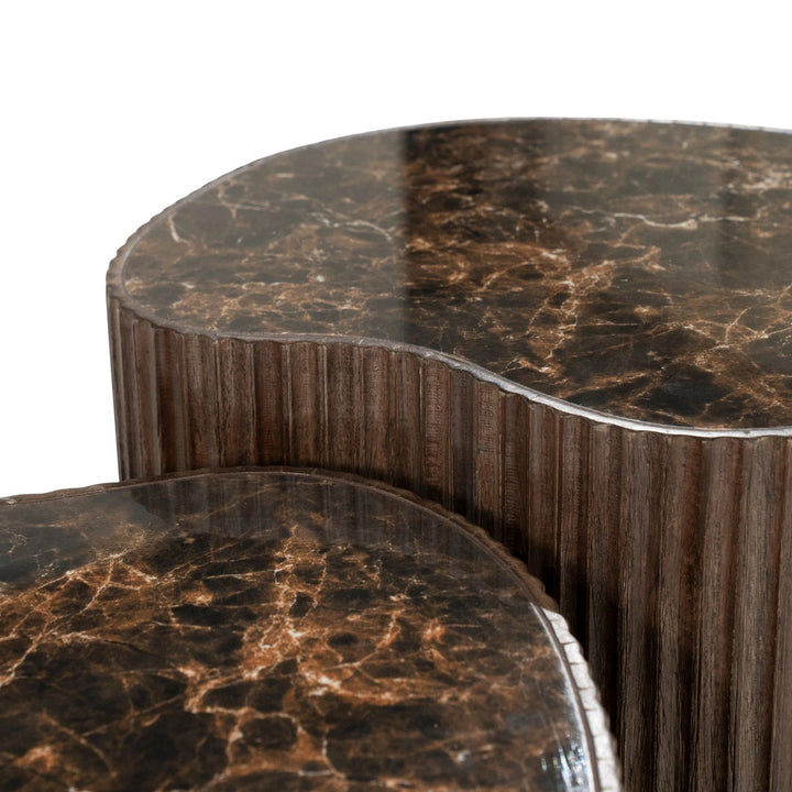 Nice Salontafel Set – Bruin  | Set van 2 Tafels