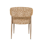 Miso Eetkamerstoel Set – Taupe & Bruin | Stoel met Stoffen Zitting (Set van 2)