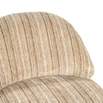 FineLine Fauteuil – Mustard & Bruin | Design Stoel in Stof Rayas