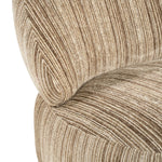 FineLine Fauteuil – Mustard & Bruin | Design Stoel in Stof Rayas