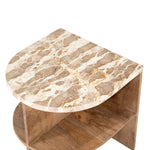 Marwood Bijzettafel – Mango Hout & Marmer | Luxe Design