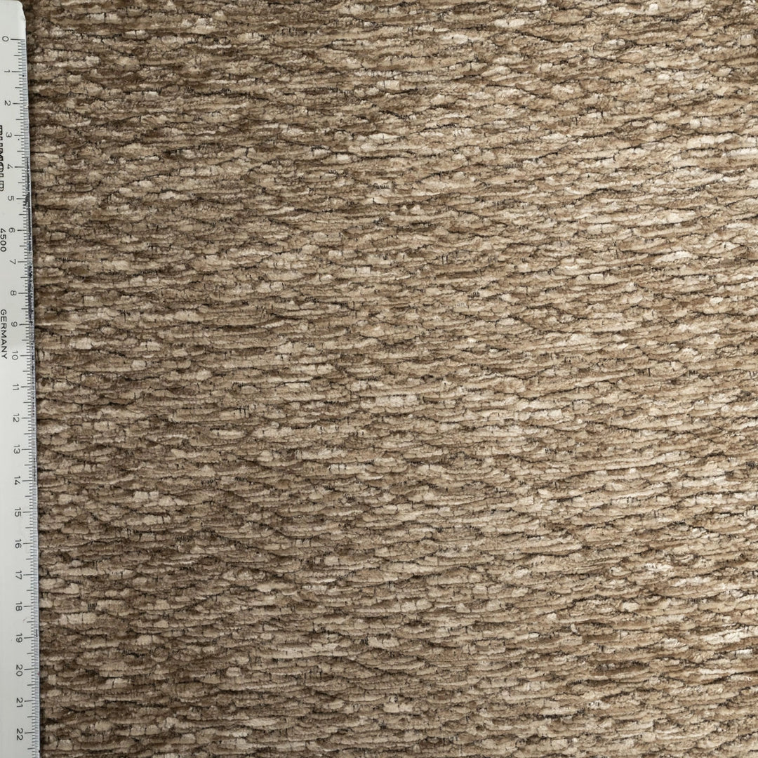 Chromette Fauteuil – Taupe & Bruin | Design Stoel met Stalen Frame