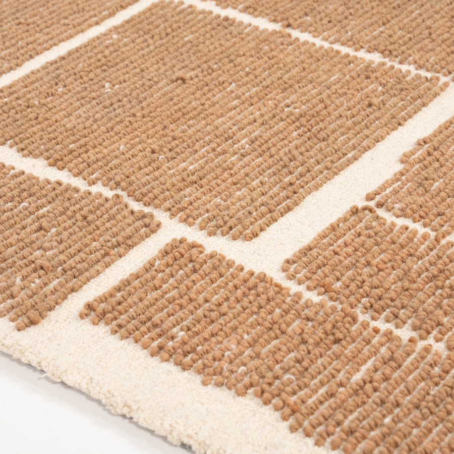 Intarsio Wollen Vloerkleed – Handgeweven
