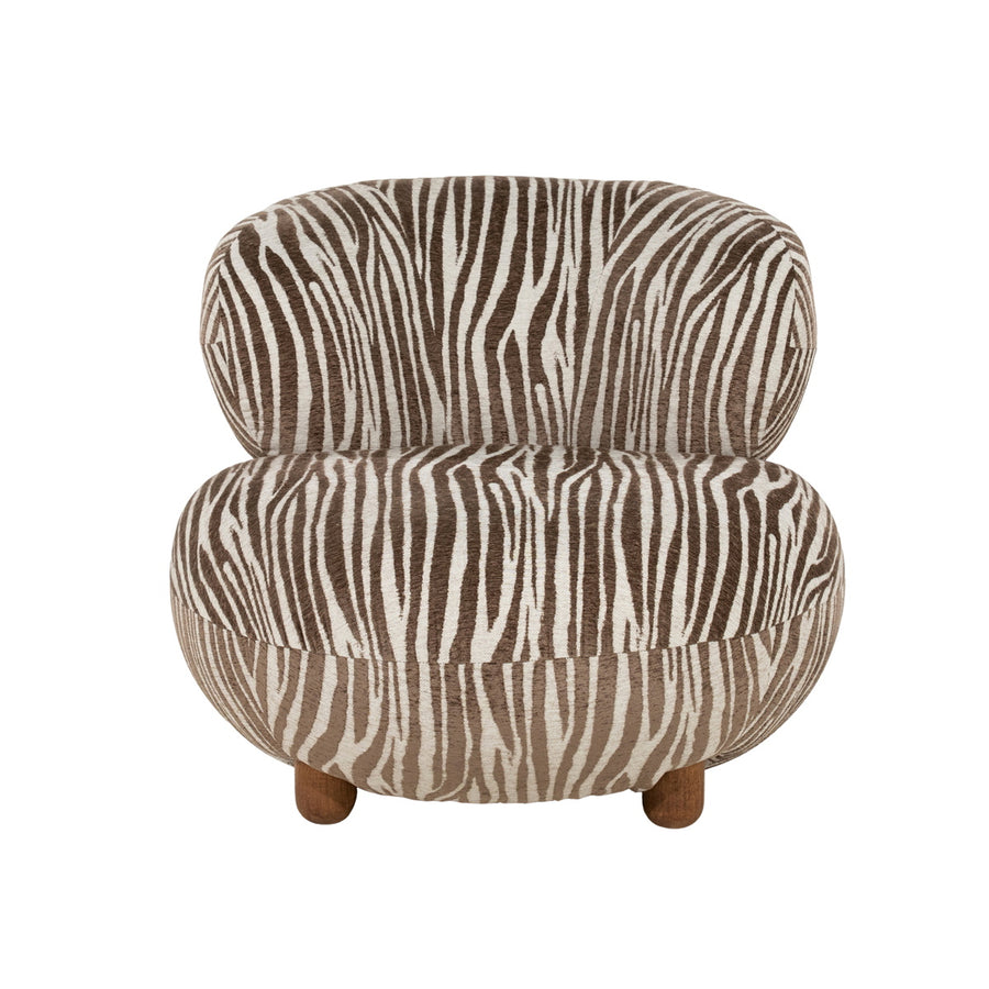 Mochi fauteuil detail van het zebradessin