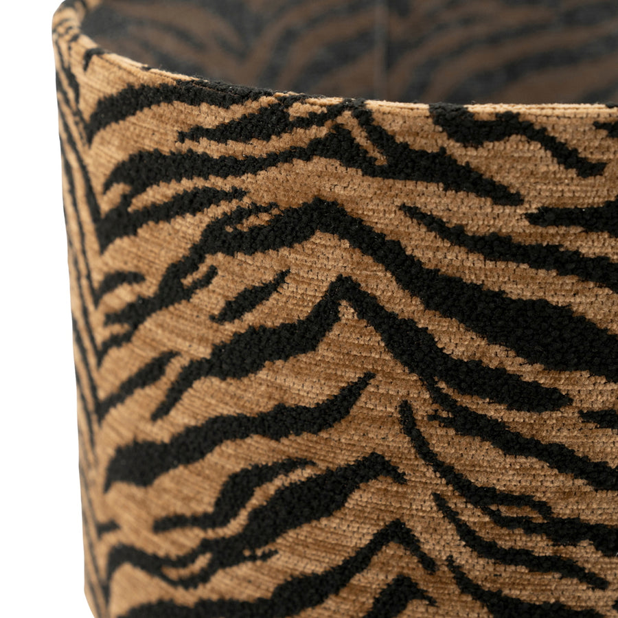 Reve tafellamp detail van de tijgerprint kap