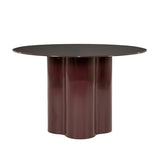 By-Boo Dauphine Ronde Eettafel Bordeaux – Hoogglans 120 cm