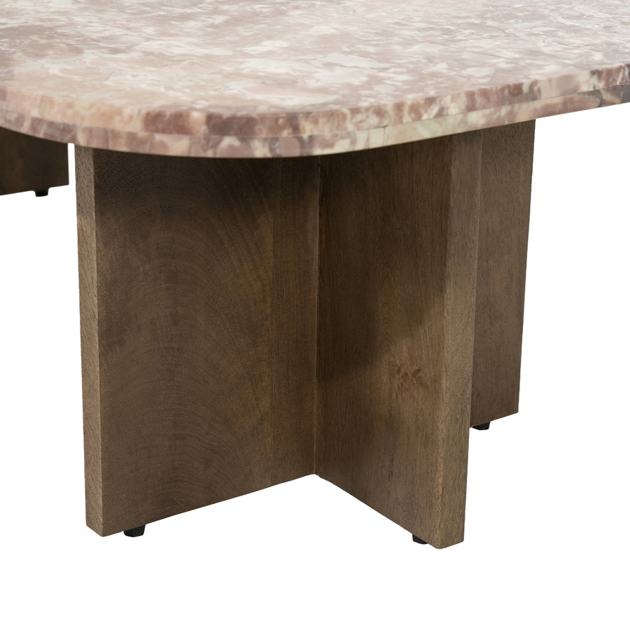Haussmann salontafel detail van het houten onderstel