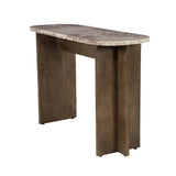 By-Boo Haussmann Sidetable Marmer – Mangohout 120 cm