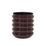 By-Boo Jardin Pot Bordeaux – Geribbeld Emaille 45 cm