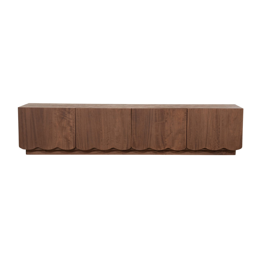 By-Boo Marais tv-meubel van mangohout met golvend front