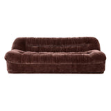 By-Boo Montaigne 3-zits Bank Donkerbruin Velvet – 218 cm