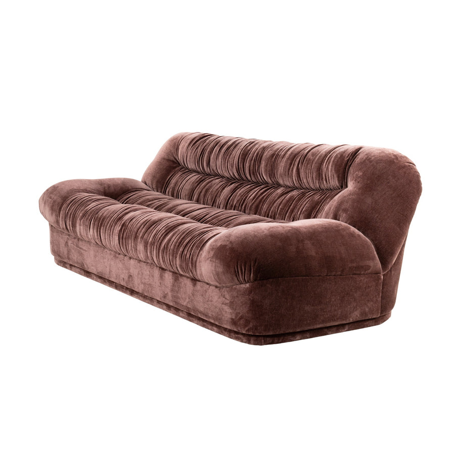 Montaigne bank detail van de velours bekleding