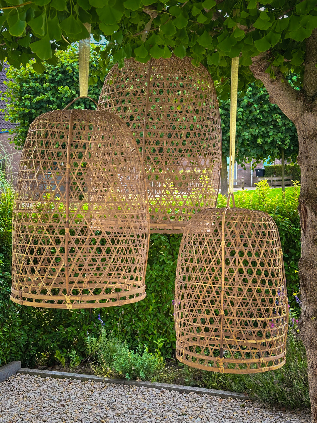 Boho buitenlamp rotan