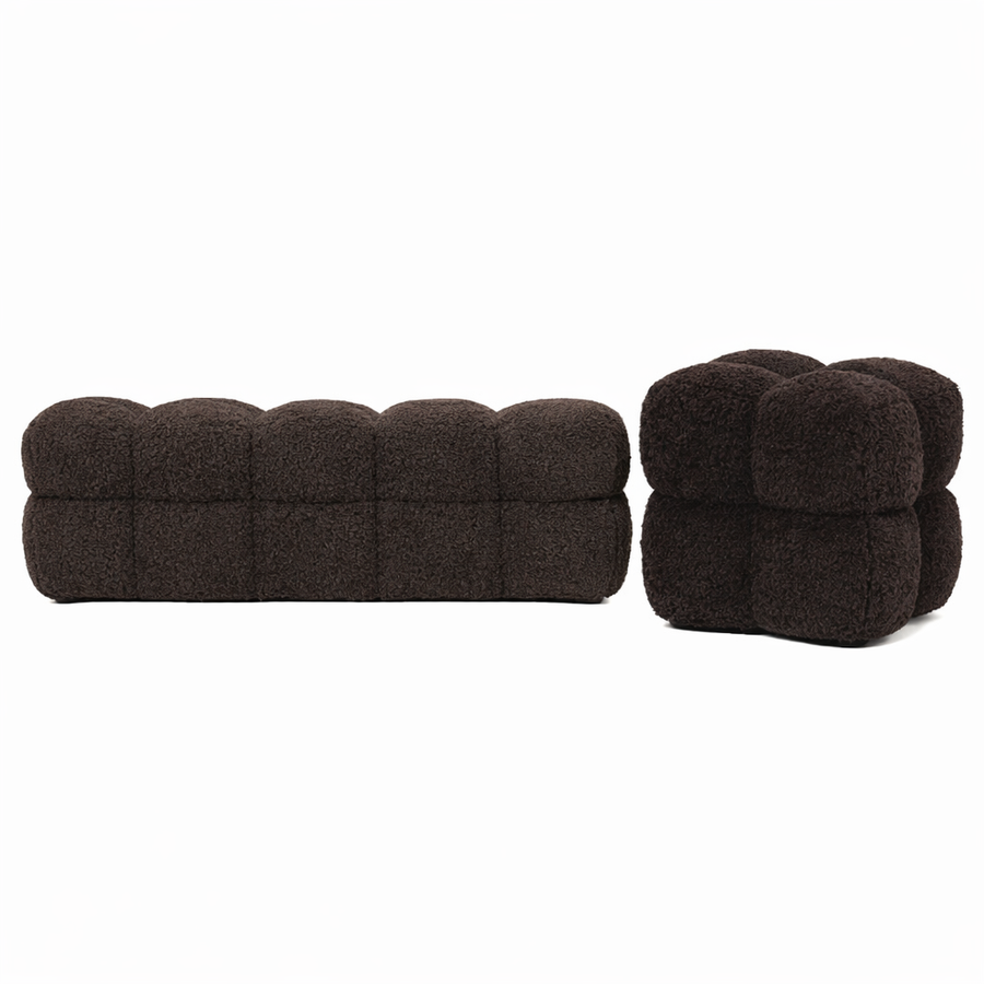 Zitbank Teddy Bruin stof - PTMD